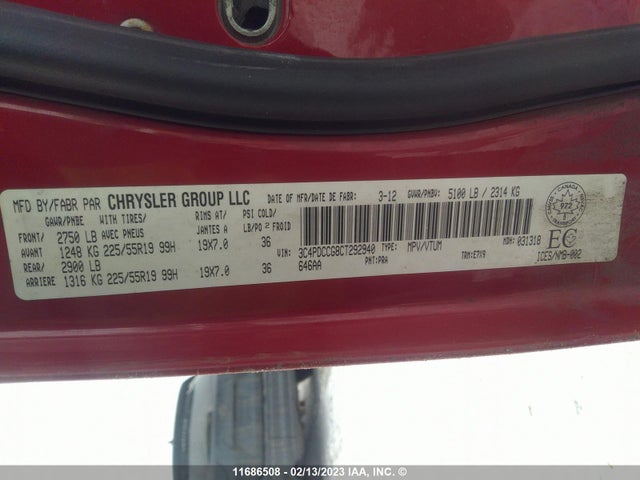Dodge Journey Sxt 2012 3C4PDCCG8CT292940 Image 9