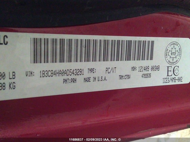 Dodge Caliber Sxt 2010 1B3CB4HA0AD543291 Image 10