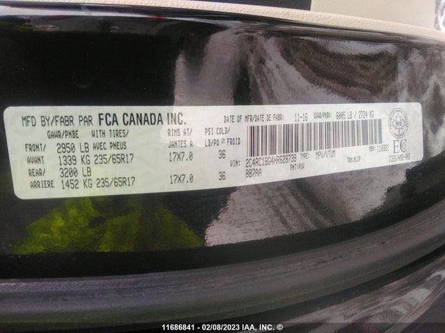 2C4RC1BG4HR628739 Chrysler Pacifica Touring L