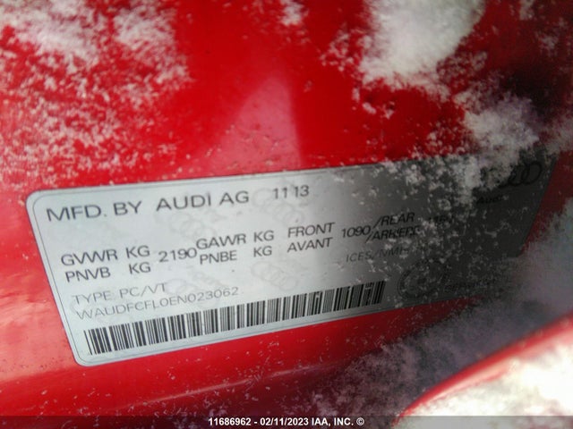 Audi A4 PREMIUM 2014 WAUDFCFL0EN023062 Image 10