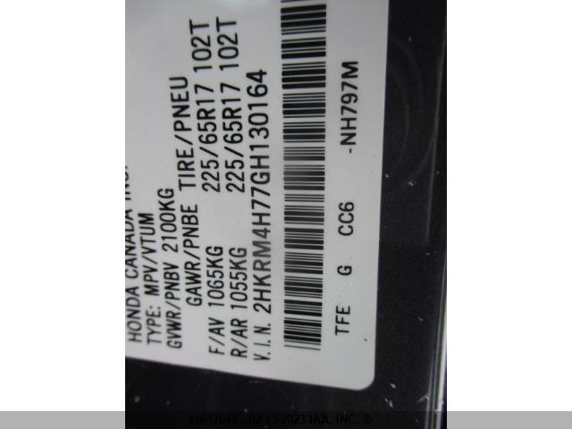 Honda CR-V EXL 2016 2HKRM4H77GH130164 Image 12