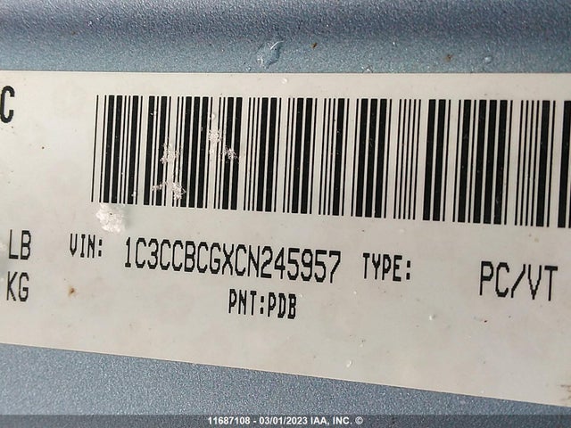 1C3CCBCGXCN245957 Chrysler 200 Limited