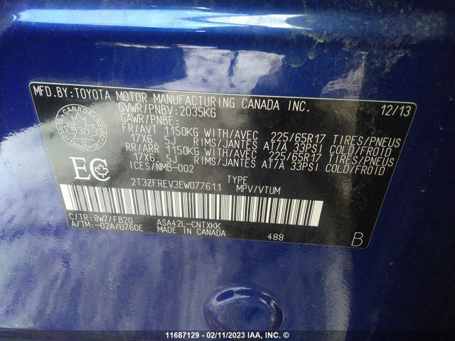 Toyota RAV4 LE 2014 2T3ZFREV3EW077611 Image 10