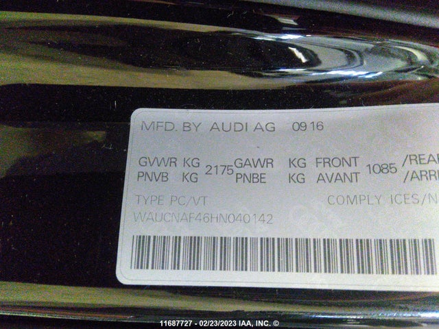 WAUCNAF46HN040142 Audi A4 Technik