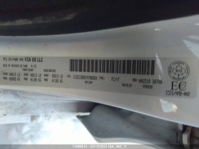 1C3CCCBB5FN708569 Chrysler 200 S