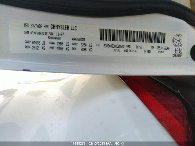 Dodge Caliber Sxt 2008 1B3HB48B38D526042 Image 11