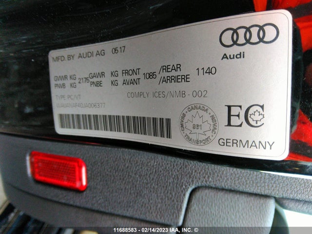 Audi A4 2018 WAUANAF40JA006377 Image 9