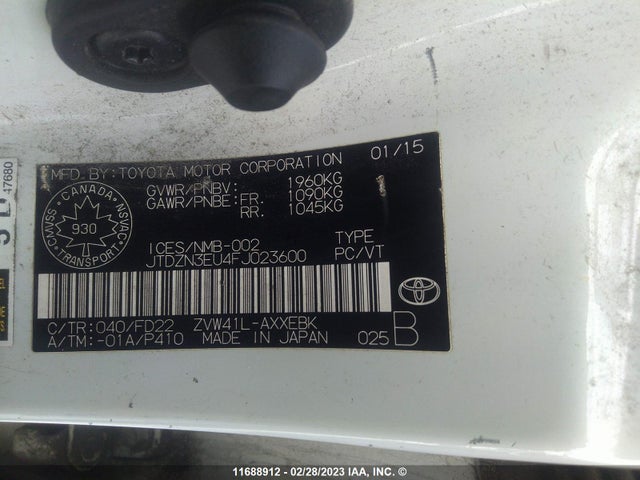Toyota PRIUS V 2015 JTDZN3EU4FJ023600 Image 11
