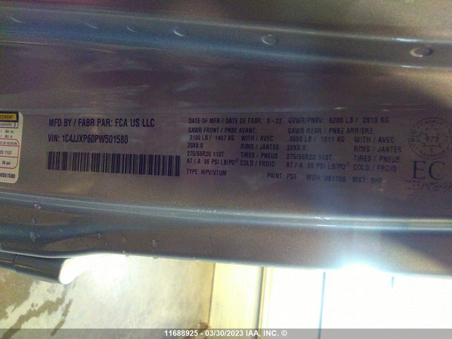 1C4JJXP60PW501580 Jeep Wrangler Sahara 4xe