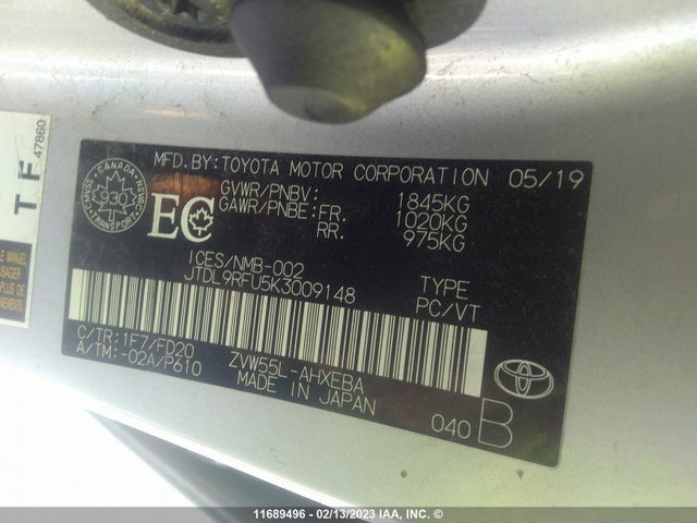 Toyota PRIUS 2019 JTDL9RFU5K3009148 Image 11