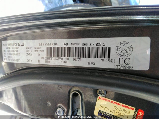 RAM 1500 St 2017 1C6RR7FT3HS637544 Image 10