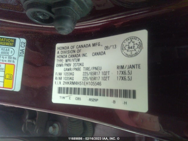 Honda CR-V EX 2014 2HKRM4H51EH105546 Image 9