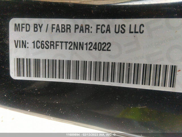 RAM 1500 Sport 2022 1C6SRFTT2NN124022 Image 9