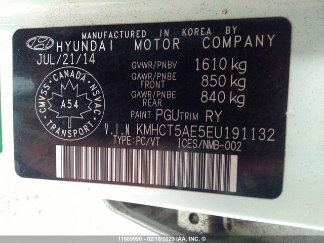 Hyundai Accent Gls/gs 2014 KMHCT5AE5EU191132 Image 10