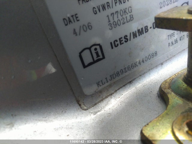 Chevrolet Optra Ls 2006 KL1JD89Z66K440088 Image 10