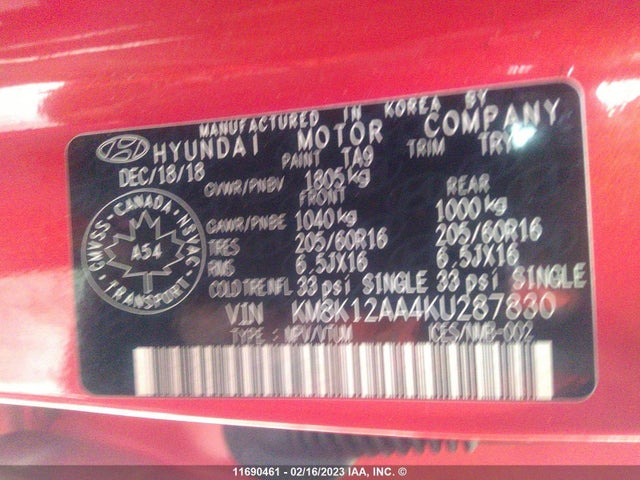Hyundai Kona Se 2019 KM8K12AA4KU287830 Image 12