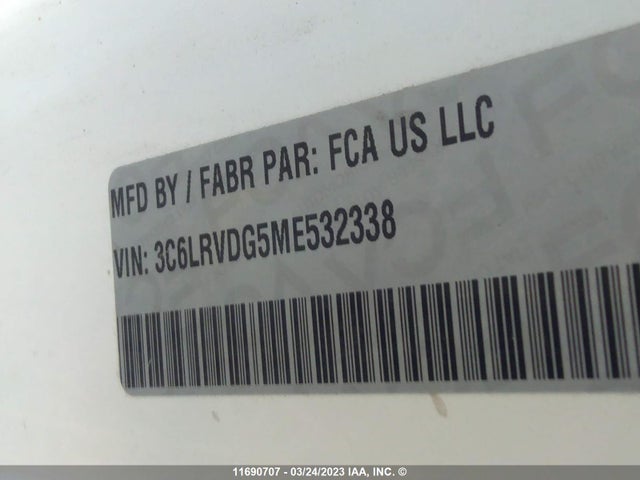 RAM Promaster 2500 2500 High 2021 3C6LRVDG5ME532338 Image 10