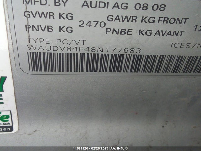 WAUDV64F48N177683 Audi A6 4.2 Quattro