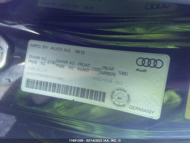 WAUWFBFR6EA003882 Audi A5 Premium Plus