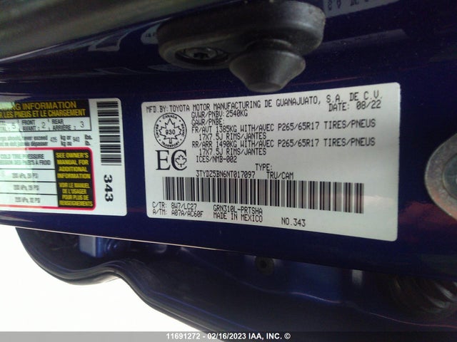 Toyota TACOMA 2022 3TYDZ5BN6NT017097 Image 10