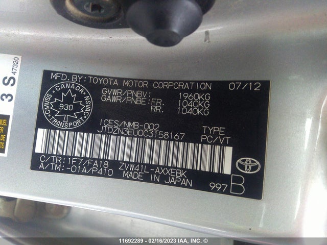 Toyota PRIUS V 2012 JTDZN3EU0C3158167 Image 9
