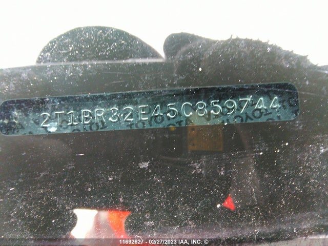 Toyota COROLLA 2005 2T1BR32E45C859744 Image 11