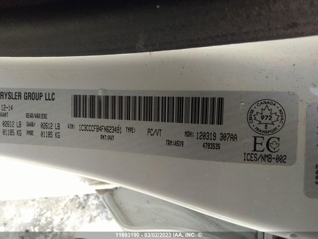 Chrysler 200 LX 2015 1C3CCCFB4FN623491 Image 10