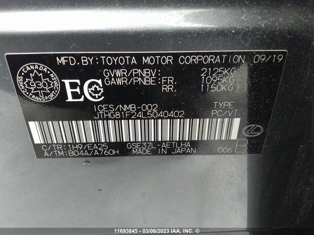 JTHG81F24L5040402 Lexus Is 300 F-sport