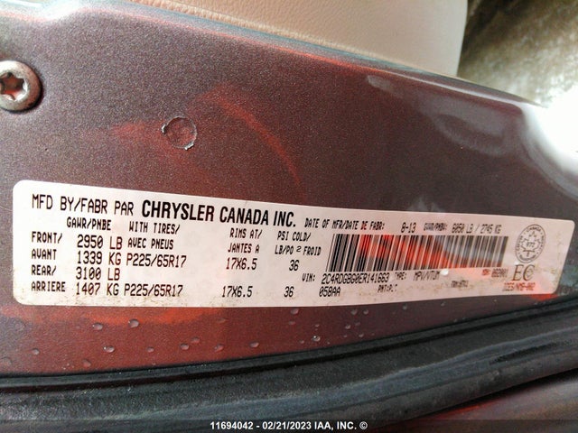 Dodge Grand Caravan Se 2014 2C4RDGBG0ER141663 Image 9