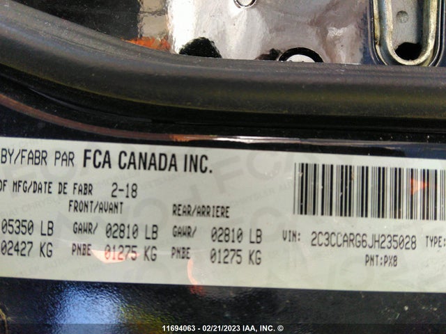 2C3CCARG6JH235028 Chrysler 300 Touring