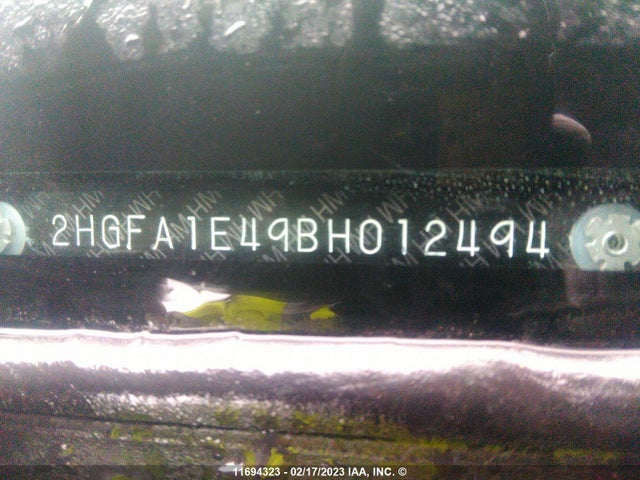 Honda Civic Dx-g 2011 2HGFA1E49BH012494 Image 11