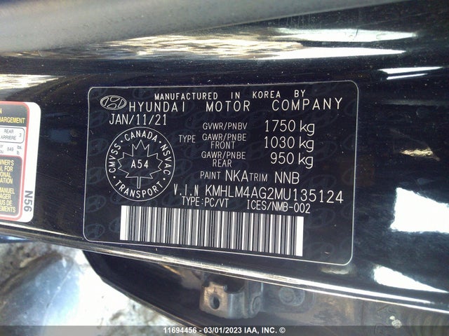 Hyundai ELANTRA SEL 2021 KMHLM4AG2MU135124 Image 9