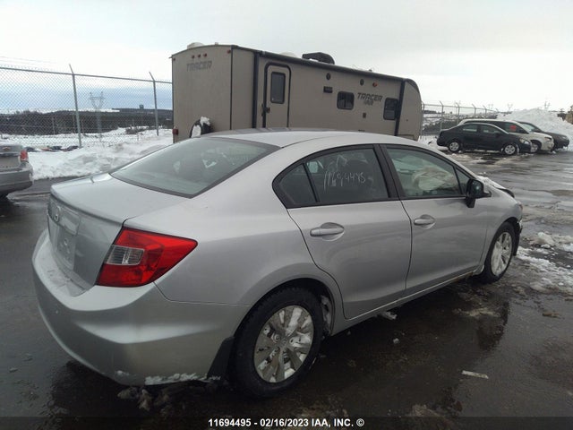 2012 Honda Civic Lx მანქანა იყიდება აუქციონზე, vin: 2HGFB2F48CH119345, აუქციონის ნომერი: 11694495