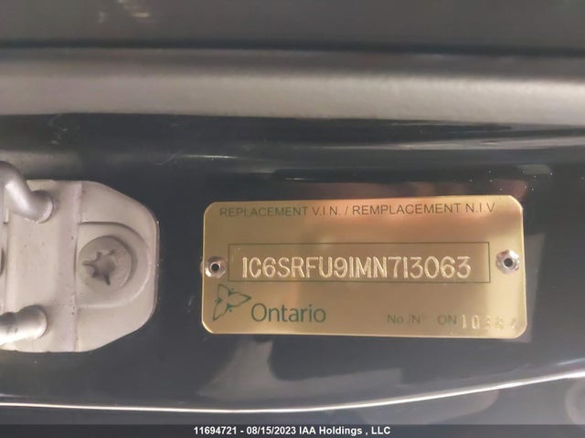 1C6SRFU91MN713063 RAM 1500 Trx