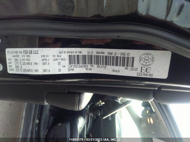 1C4PJMDS1GW223833 Jeep Cherokee Limited