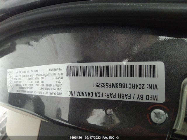 2C4RC1BG8MR583251 Chrysler Pacifica Touring L