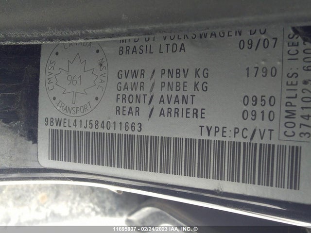 Volkswagen CITY GOLF 2008 9BWEL41J584011663 Image 10