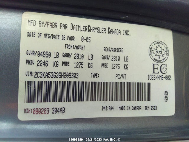 2C3KA53G36H209303 Chrysler 300 Touring