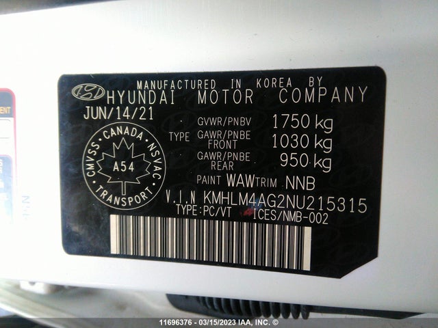 Hyundai ELANTRA SEL 2022 KMHLM4AG2NU215315 Image 11