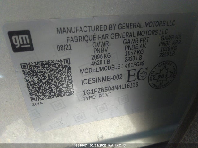 Chevrolet Bolt Euv Premier 2022 1G1FZ6S04N4116116 Image 9