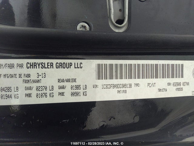 Dodge DART SXT 2013 1C3CDFBA9DD309138 Image 10