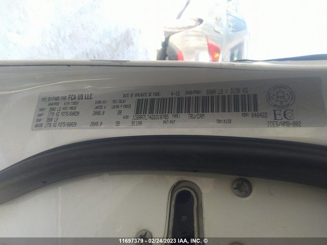 RAM 1500 Slt 2016 1C6RR7LT4GS318785 Image 9