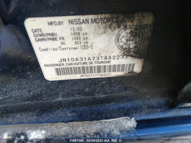 Nissan Maxima Gle/se 2003 JN1DA31A73T442237 Image 10