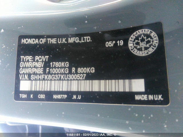 Honda Civic Type-r 2019 SHHFK8G37KU300527 Image 11
