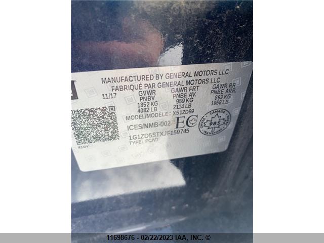 Chevrolet MALIBU LT 2018 1G1ZD5STXJF159745 Image 9