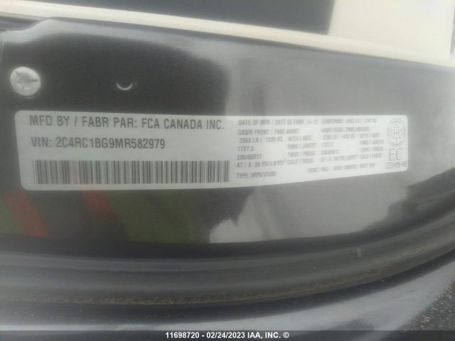 2C4RC1BG9MR582979 Chrysler Pacifica Touring L