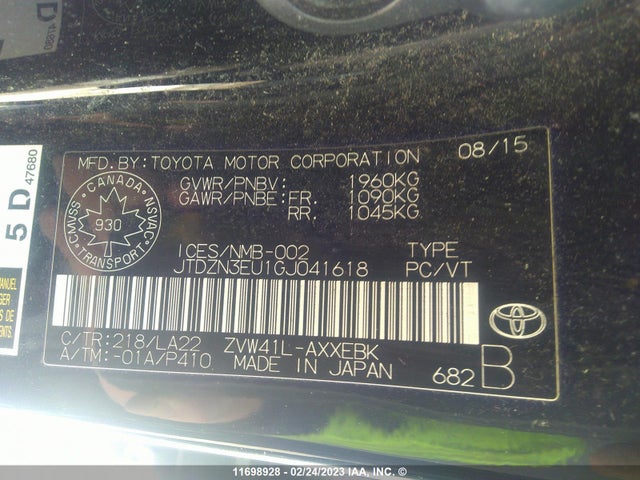 Toyota PRIUS V 2016 JTDZN3EU1GJ041618 Image 10