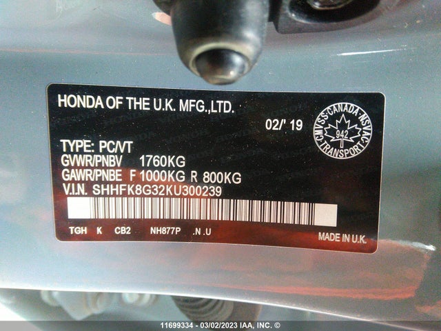 Honda Civic Type-r 2019 SHHFK8G32KU300239 Image 9