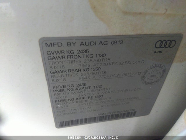 WA1LFCFP7EA043778 Audi Q5 Premium Plus