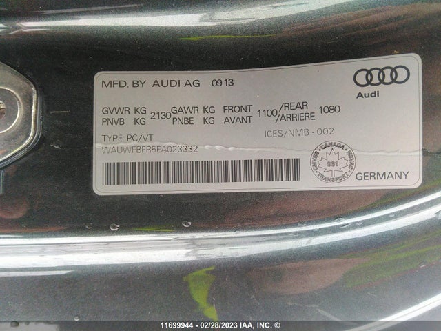 WAUWFBFR5EA023332 Audi A5 Premium Plus